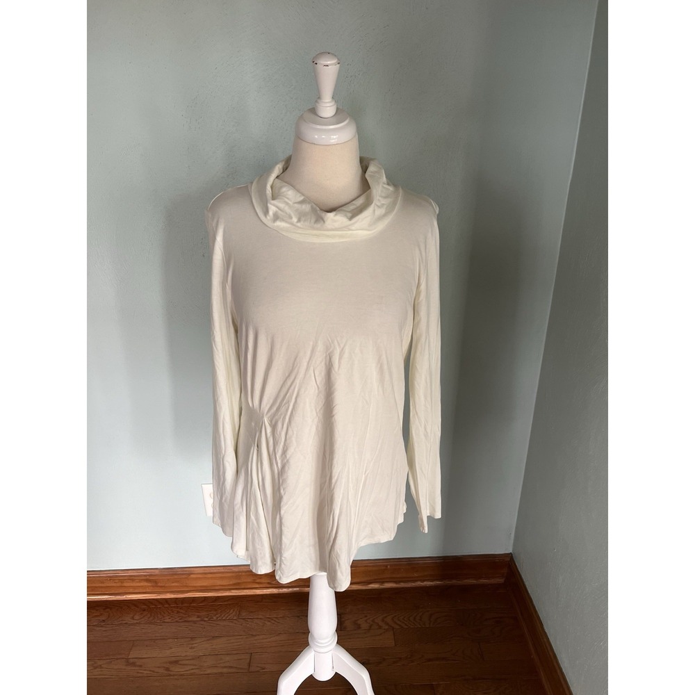 Soft‎ Surroundings Cowlneck Sweater Pullover Cozycore Autumn Sz L